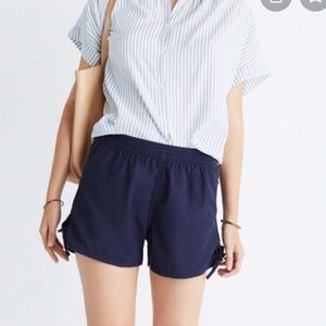 Madewell Women’s Navy Side Tie Shorts - XS